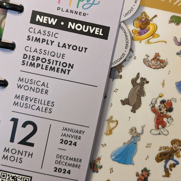 NEW Disney 100 Exclusive Happy Planner 12-Month 2024 Classic Simply Layo… - Picture 4 of 6